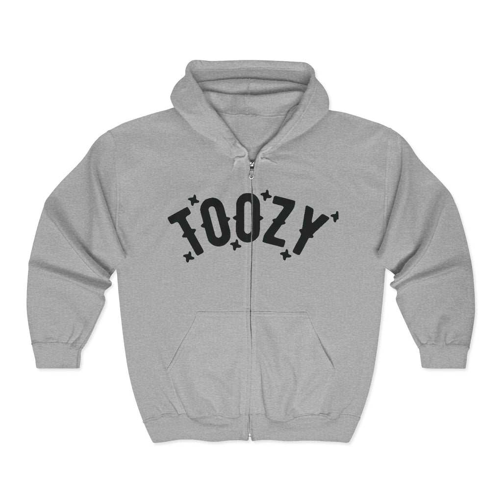 Full-Zip Hoodie - 'Toozy' Ornate Cross Logo